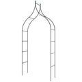 9.5 Feet Decorative Metal Garden Arch for Vine Rose Climbing Wedding Ceremony Party Decoration