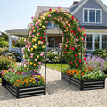 Raised Garden Bed with Arch Trellis - 2 Pack