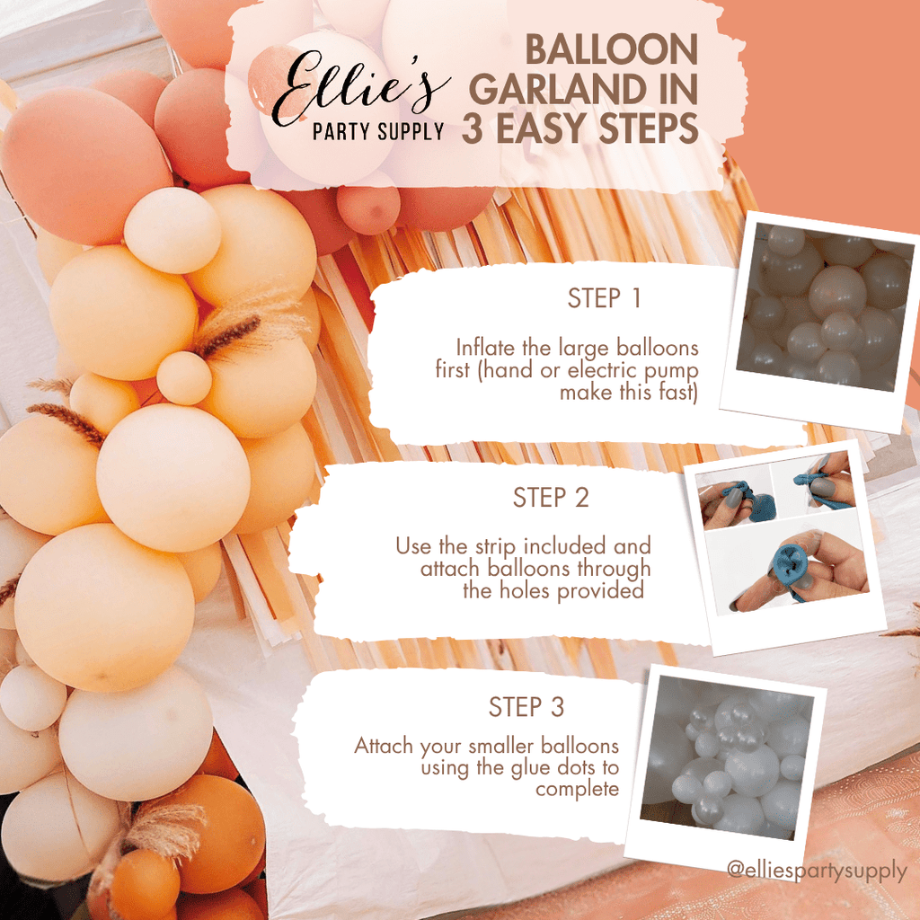 Rose Gold, Blue & Pink Balloon Garland Kit – Gender Reveal Decor